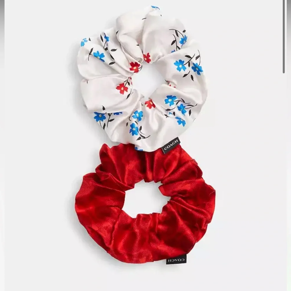 Coach Signature Boardwalk Floral Print Hair Ties Pack nwt in packaging - Picture 2 of 4